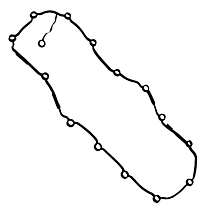 036-1832 Passenger Side Valve Cover Gasket