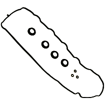 Valve Cover Gasket, Includes Spark Plug Tube Seals And Grommets, 4 Cyl 2.5L, Beck Arnley OE Replacement - 