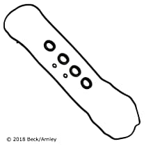 Valve Cover Gasket, Includes Spark Plug Tube Seals And Grommets, 4 Cyl 1.8L - 