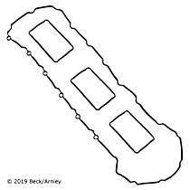 Valve Cover Gasket, Includes Upper Spark Plug Tube Seals, 6 Cyl 3.0L - 