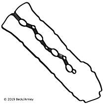 Valve Cover Gasket, Includes Spark Plug Tube Seals, 4 Cyl 2.0L - 
