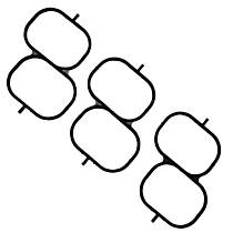 037-4886 Intake Plenum Gasket