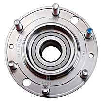 Rear, Driver or Passenger Side Wheel Hub, Axle Nut Not Included, 6 Lugs