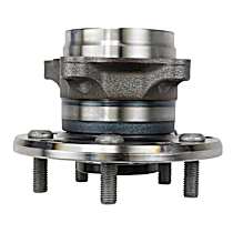 Rear, Driver or Passenger Side Wheel Hub, Axle Nut Not Included, 5 Lugs