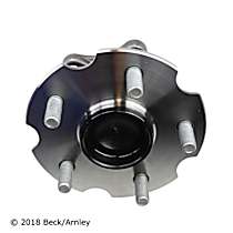 Rear, Driver or Passenger Side Wheel Hub, Axle Nut Not Included, 5 Lugs, With Bearing