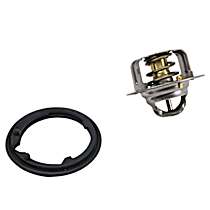 Thermostat, 3.0L, Includes Gasket/Seal, Temperature 160, Stainless Steel - 
