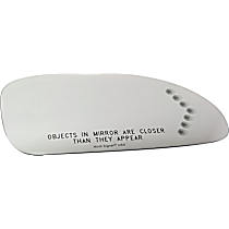Passenger Side Mirror Glass, Heated, No Blind Spot Feature