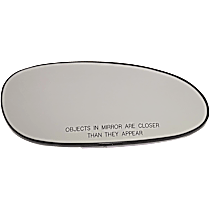 Passenger Side Mirror Glass, Non-Heated, No Blind Spot Feature