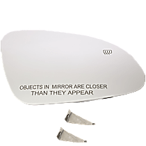Passenger Side Mirror Glass, Heated, No Blind Spot Feature