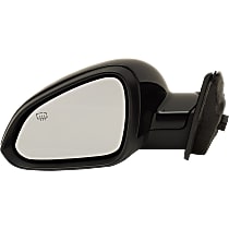 Driver Side Mirror, Power, Manual Folding, Heated, Paintable, With Signal Light, With memory, Without Puddle Light, Auto-Dim, and Blind Spot, For Models Without Lane Departure Warning System