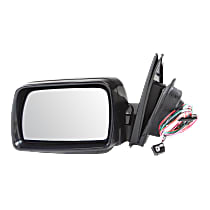 Driver Side Mirror, Power, Manual Folding, Heated, Paintable, Without Signal Light, With memory, Without Puddle Light, Auto-Dimming, and Blind Spot Feature, For Models Without Sport Package
