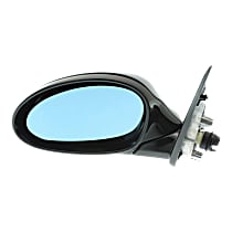Driver Side Mirror, Power, Manual Folding, Heated, Paintable, Without Signal Light, Memory, Puddle Light, Auto-Dimming, and Blind Spot Feature, Wagon, For Models With Shadow Line