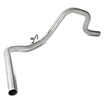 102-7624 Direct-Fit Exhaust Series Tail Pipe - Natural, Aluminized Steel, Direct Fit, Sold individually