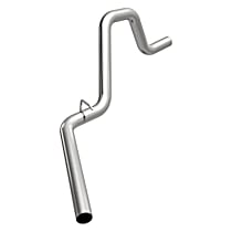 102-7736 Direct-Fit Exhaust Series Tail Pipe - Natural, Aluminized Steel, Direct Fit, Sold individually