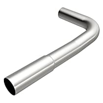 102-7830 Direct-Fit Exhaust Series Tail Pipe - Natural, Aluminized Steel, Direct Fit, Sold individually