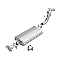 106-0002 Direct-Fit Exhaust Series - 1997-2006 Jeep Wrangler Exhaust System - Made of Aluminized Steel