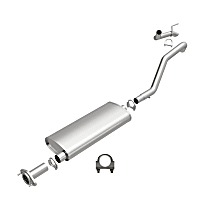 106-0014 Direct-Fit Exhaust Series - 2005-2010 Jeep Cat-Back Exhaust System - Made of Aluminized Steel