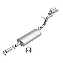 106-0047 Direct-Fit Exhaust Series - 2007-2012 Cat-Back Exhaust System - Made of Aluminized Steel