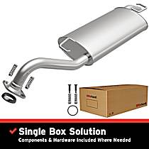 106-0060 Cat-Back Exhaust System, 4, 1.8, Made of Aluminized Steel, Direct-Fit Exhaust Series
