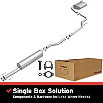 106-0070 Cat-Back Exhaust System, 4, 2.5, Made of Aluminized Steel, Direct-Fit Exhaust Series