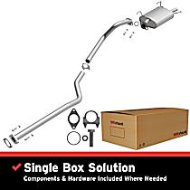 106-0085 Cat-Back Exhaust System, 4, 1.8, Made of Aluminized Steel, Direct-Fit Exhaust Series