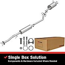 106-0086 Direct-Fit Exhaust Series - 2007-2009 Honda CR-V Exhaust System - Made of Aluminized Steel