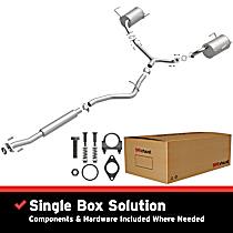 106-0133 Direct-Fit Exhaust Series - 2008-2013 Subaru Exhaust System - Made of Aluminized Steel