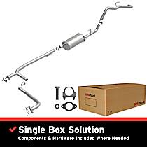 106-0144 Direct-Fit Exhaust Series - 2007-2017 Cat-Back Exhaust System - Made of Aluminized Steel