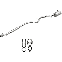 106-0162 Direct-Fit Exhaust Series - 2010-2017 Subaru Outback Cat-Back Exhaust System - Made of Aluminized Steel