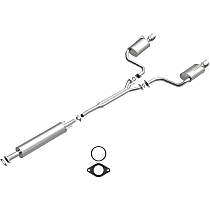 106-0167 Direct-Fit Exhaust Series - Nissan Maxima Cat-Back Exhaust System - Made of Aluminized Steel