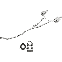 106-0169 Direct-Fit Exhaust Series - 2005-2009 Audi A4 Quattro Cat-Back Exhaust System - Made of Aluminized Steel