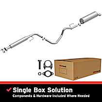 106-0204 Cat-Back Exhaust System, 4, 2.2, Made of Aluminized Steel, Direct-Fit Exhaust Series