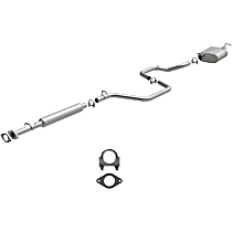 106-0210 Direct-Fit Exhaust Series - 2004-2008 Chevrolet Malibu Cat-Back Exhaust System - Made of Aluminized Steel