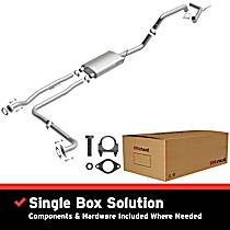 106-0296 Cat-Back Exhaust System, 4.0L, 6Cyl, Made of Aluminized Steel, Direct-Fit Exhaust Series