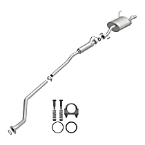 106-0312 Direct-Fit Exhaust Series - 2001-2005 Honda Civic Cat-Back Exhaust System - Made of Aluminized Steel