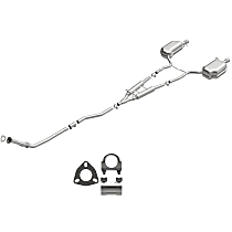 106-0317 Direct-Fit Exhaust Series - 2004-2005 Audi A4 Quattro Cat-Back Exhaust System - Made of Aluminized Steel