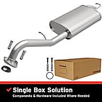 106-0626 Cat-Back Exhaust System, 4, 1.8, Made of Aluminized Steel, Direct-Fit Exhaust Series