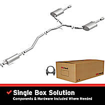 106-0642 Cat-Back Exhaust System, Made of Aluminized Steel, Direct-Fit Exhaust Series