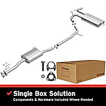 106-0666 Cat-Back Exhaust System, 4, 2.4, Made of Aluminized Steel, Direct-Fit Exhaust Series