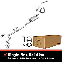 106-0731 Cat-Back Exhaust System, Made of Aluminized Steel, Direct-Fit Exhaust Series