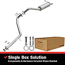 106-0843 Exhaust System, 4, 2.4, Made of Aluminized Steel