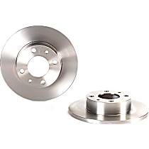08.3636.10 Front, Driver or Passenger Side Brake Disc, Plain Surface, Solid, 4 Lugs, 227 mm,, Premium UV Coated Series
