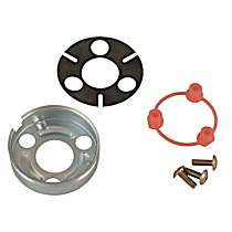 HB12KIT Horn Button - Silver, Stainless, Direct Fit