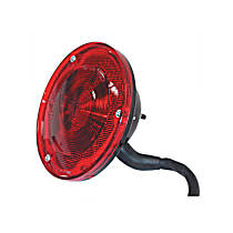TLC0072 Tail Light, With bulb(s), Red Lens