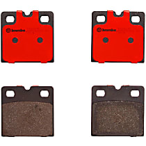 Rear Ceramic Brake Pad Set, With Parking Brake, NAO Series