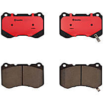 P28059N Front 2-Wheel Set Ceramic Brake Pads, NAO Series