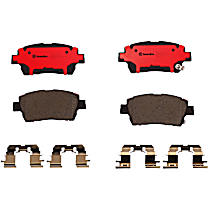 Front Ceramic Brake Pad Set, NAO Series