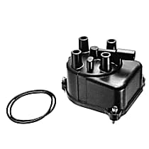 OE Replacement Series Distributor Cap - Black, Direct Fit, Sold Individually