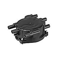 OE Replacement Series Distributor Cap - Black, Direct Fit, Sold Individually
