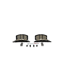 Front Ceramic Brake Pad Set, QuietCast Series